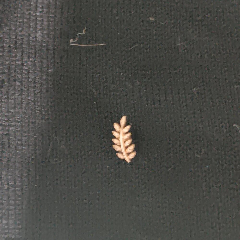 Blva Push Pin Flatback Feather Stud - image 1